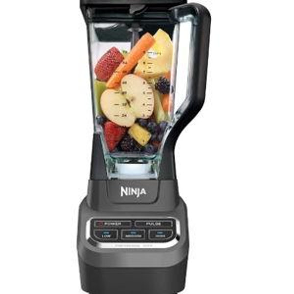 Ninja Professional Blender 1000W, Total Crushing Technology- Smoothies, Ice Crushing & Frozen Fruit, Full-Size Countertop Blender, 72-oz. Pitcher, Black & Grey, BL610