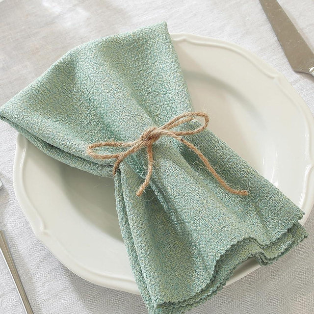 Cloth Napkins Set of 6 Reusable,UWWGKK 17x17 Inch Napkins Cloth Washable for Dinner, Restaurant,Wedding,Hotel
