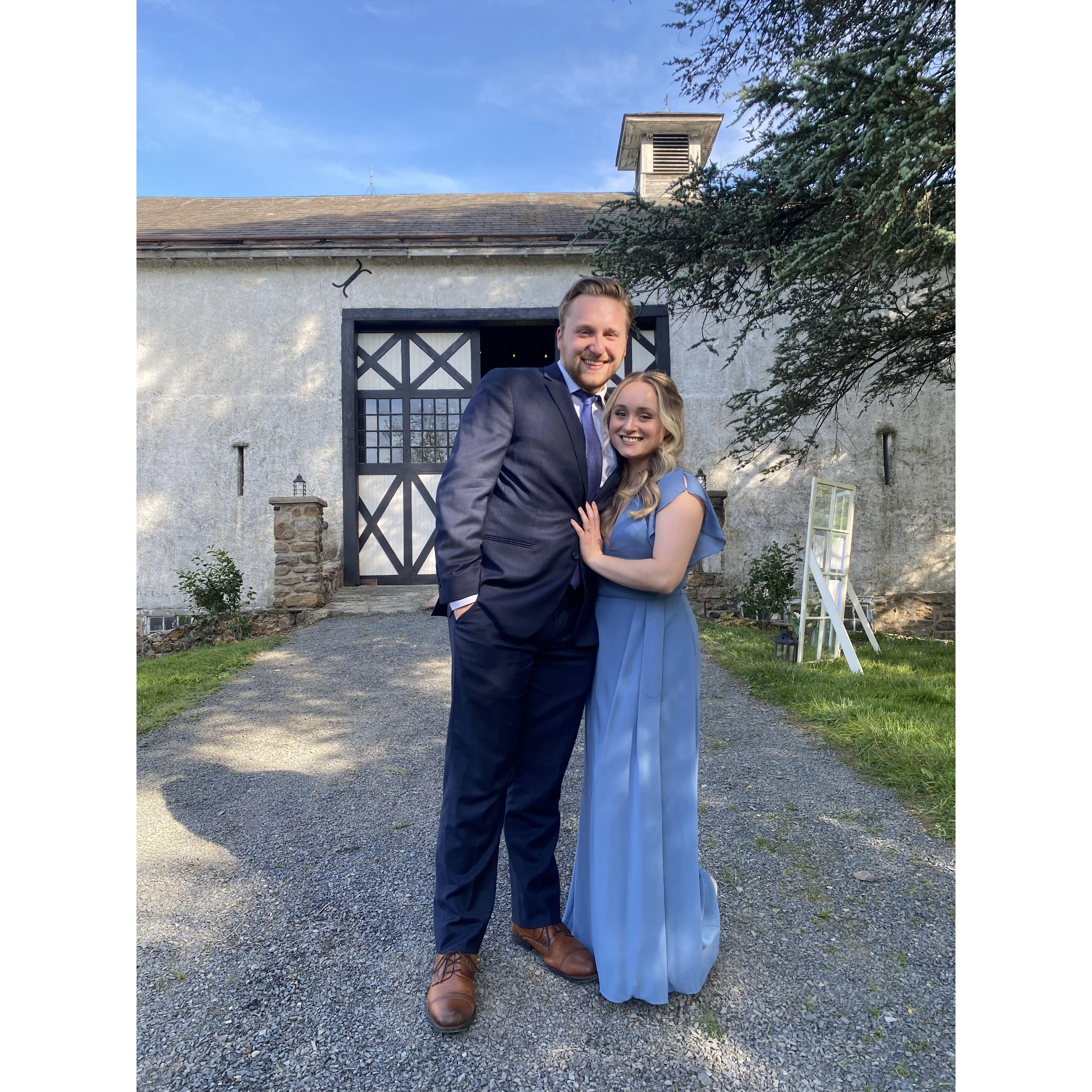This was at our friends' Sadie and Matthew's wedding where Kiersten was a bridesmaid! Sadie is returning the favor at our wedding and will also be officiating!