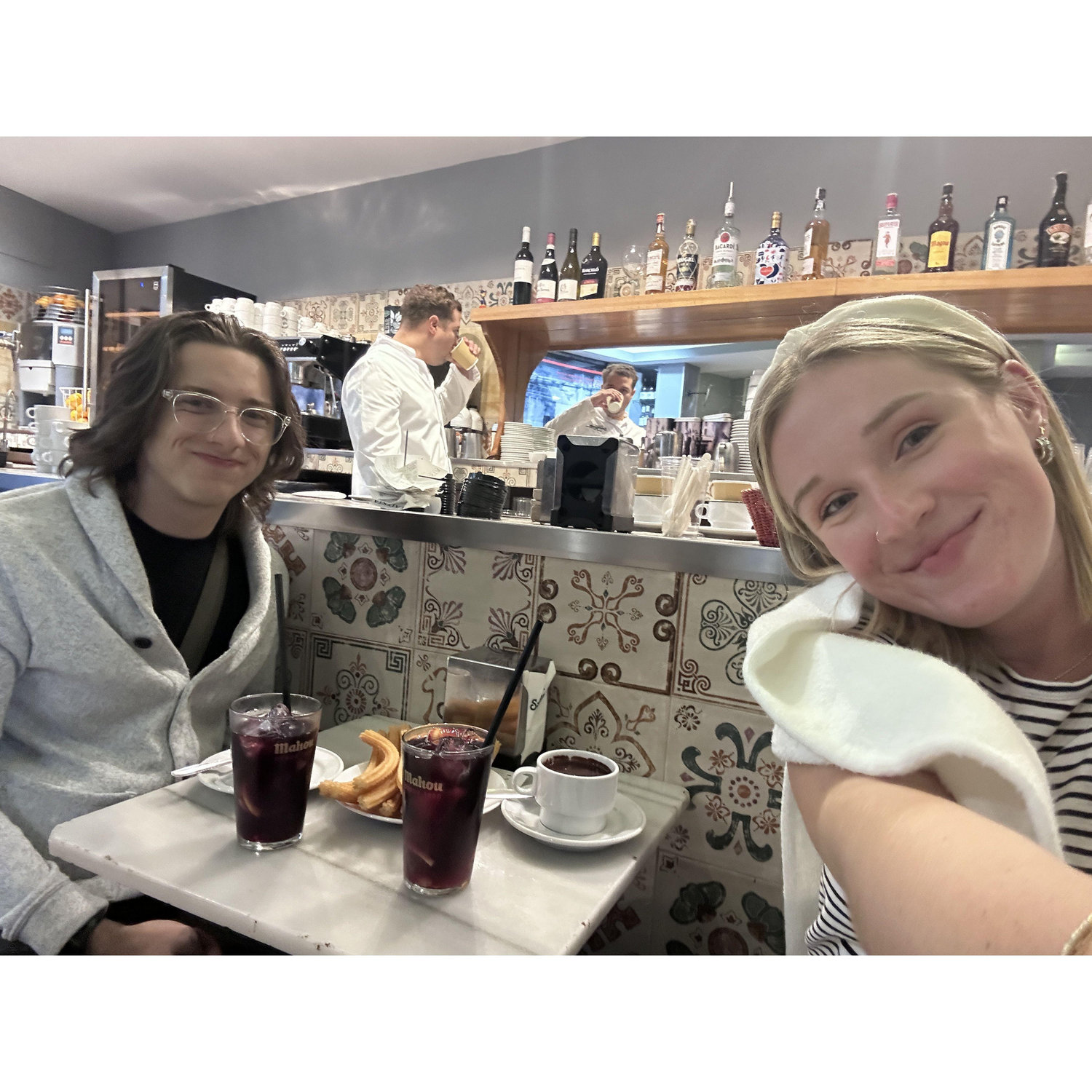 We got churros to celebrate our 2.5 year anniversary