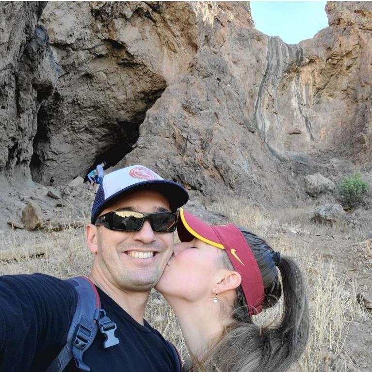 We love hiking! Anytime and anywhere. It is one of our favorite outdoor activities to do together.