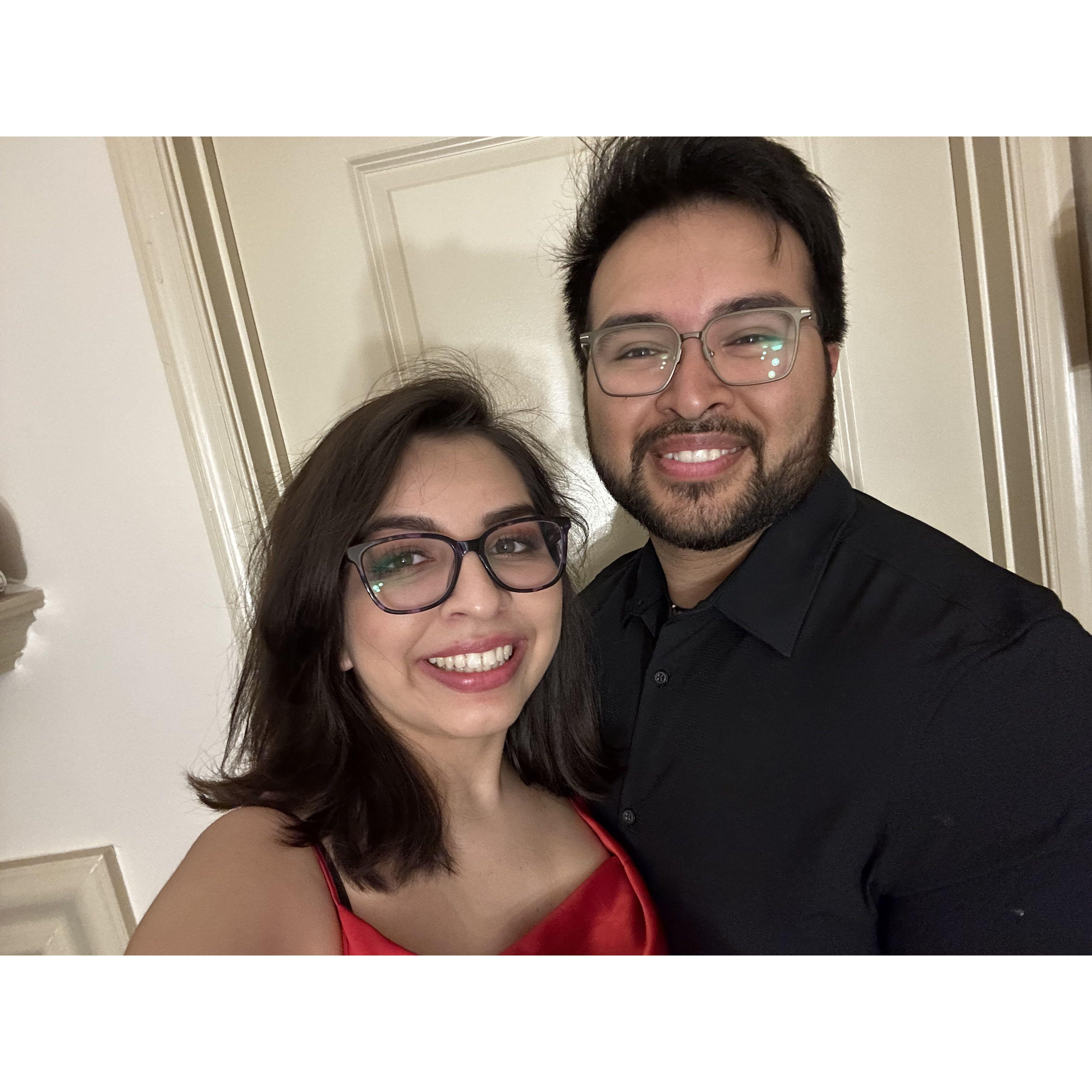 All dolled up and celebrating our 1 year anniversary