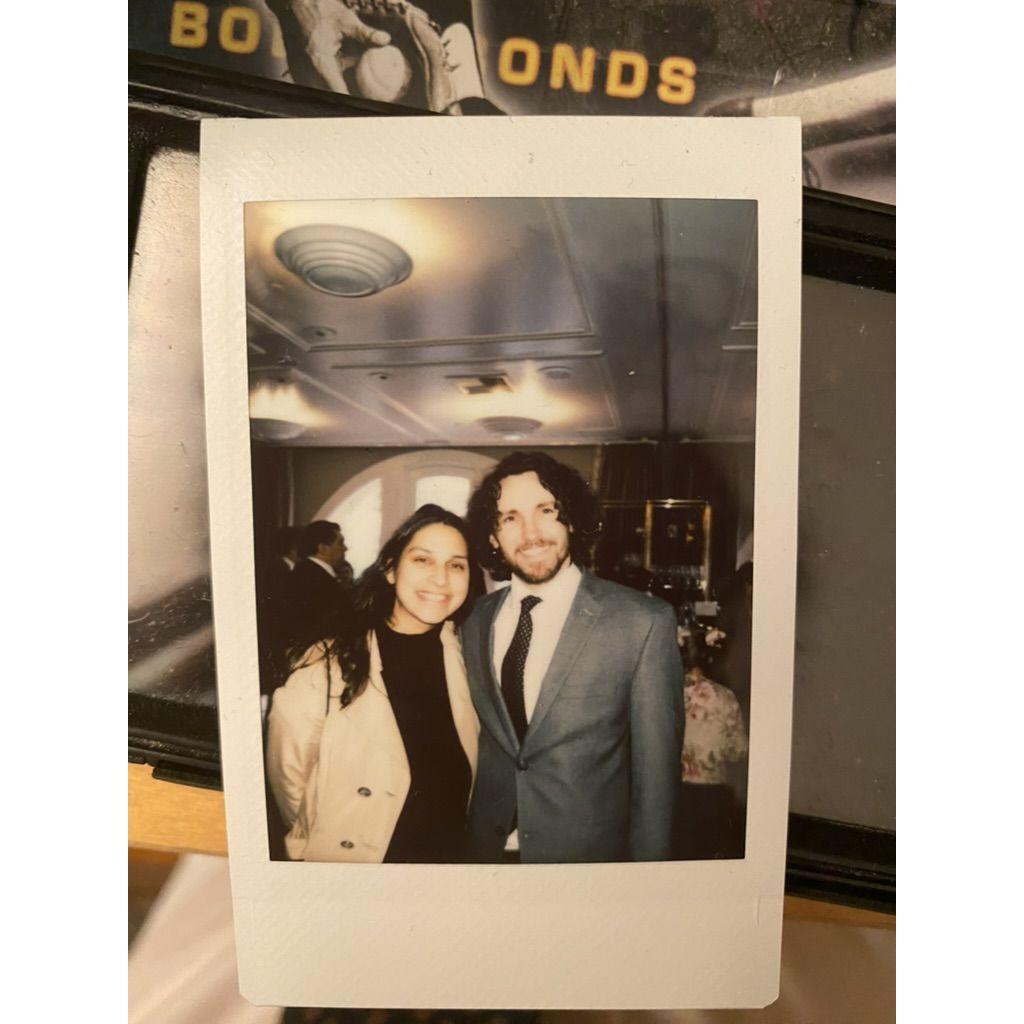 Attending our first wedding together. Congrats, Julie!