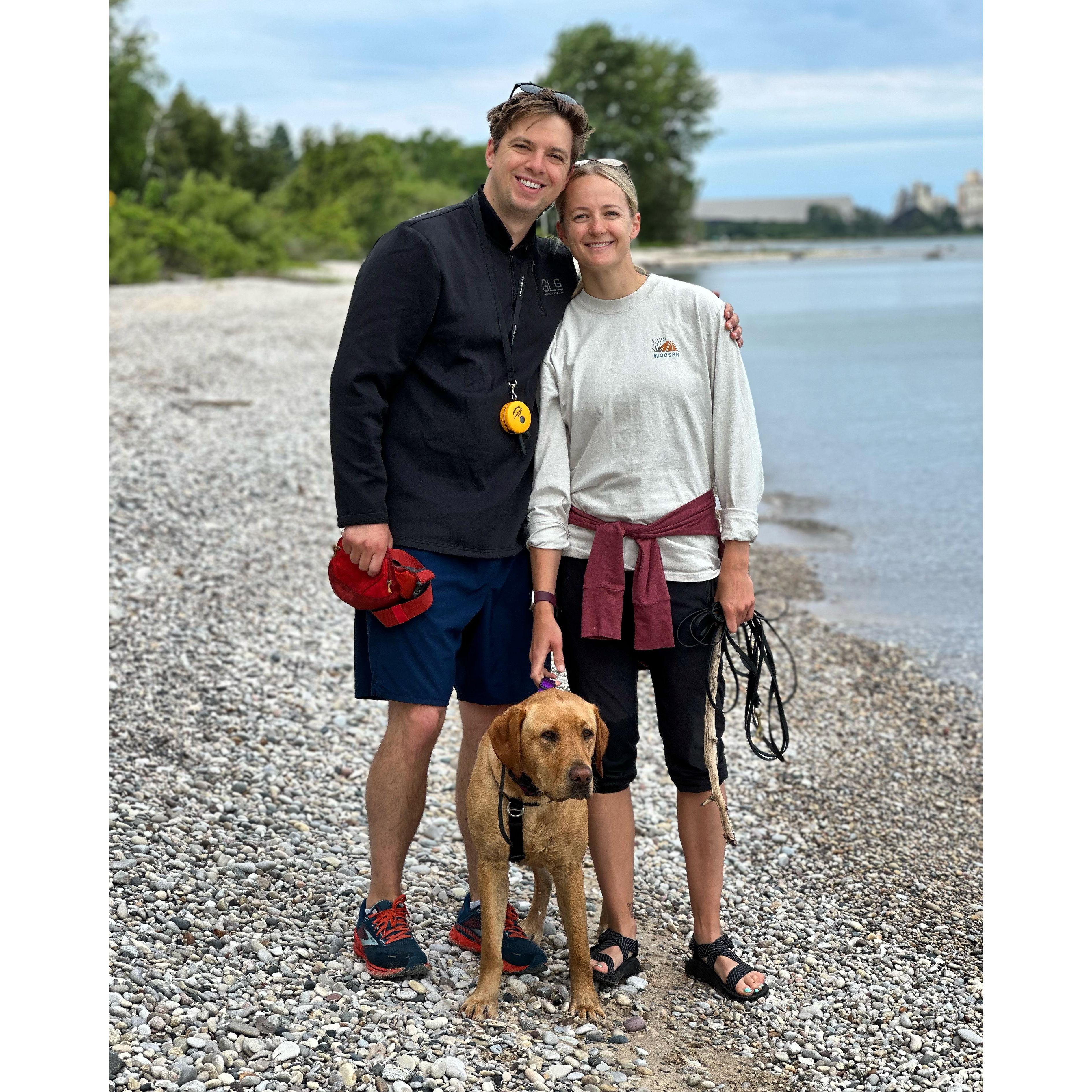 On the shores of Lake Michigan in Charlevoix