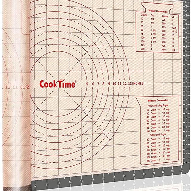 Pastry Baking Mat 28x20 Inch - Larger Silicone Baking Pastry Mat for Rolling Dough,Non Silp Silicon Dough Sheet Mat with Measurement,Perfect for Making Pie,Pizza