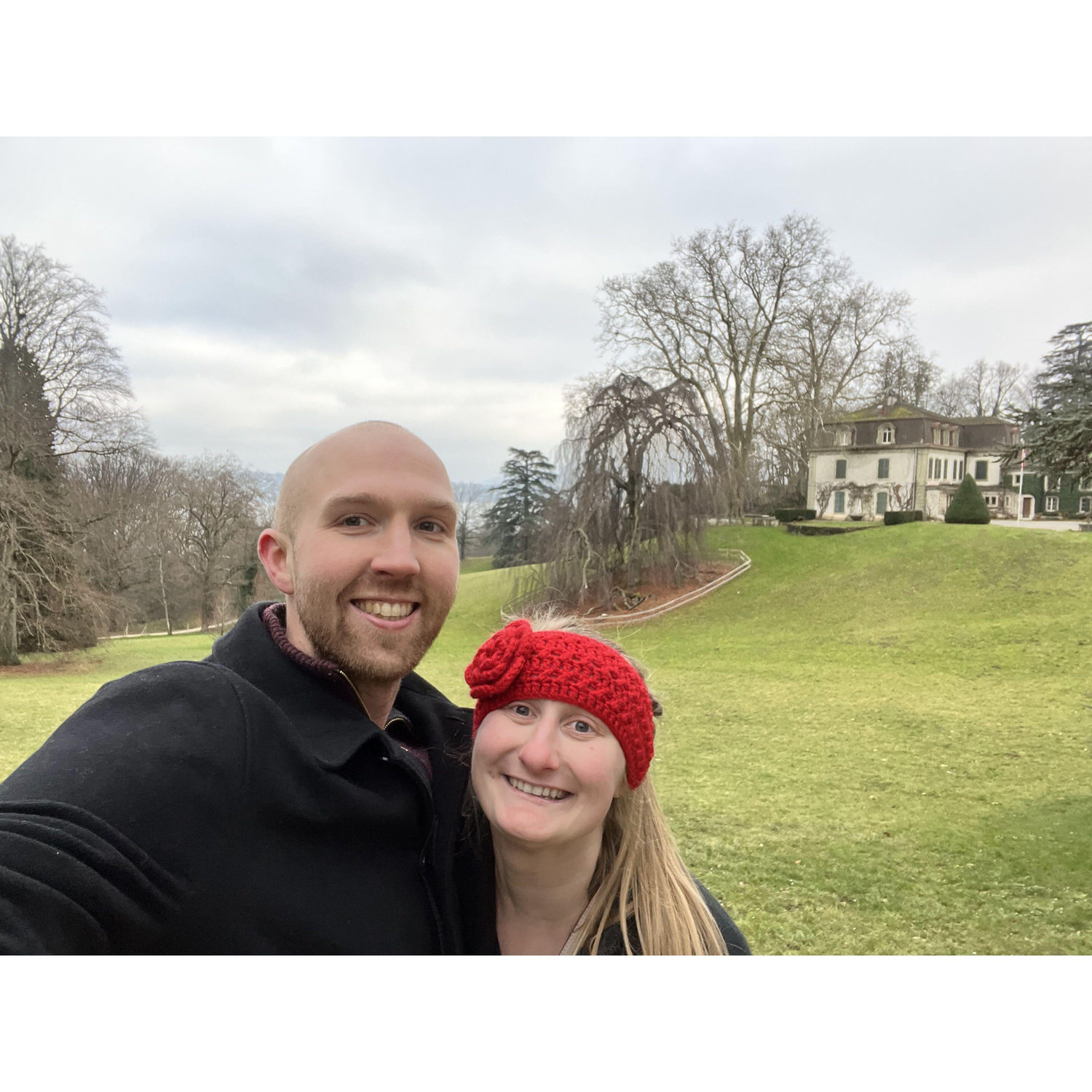We got engaged here - in Geneva!