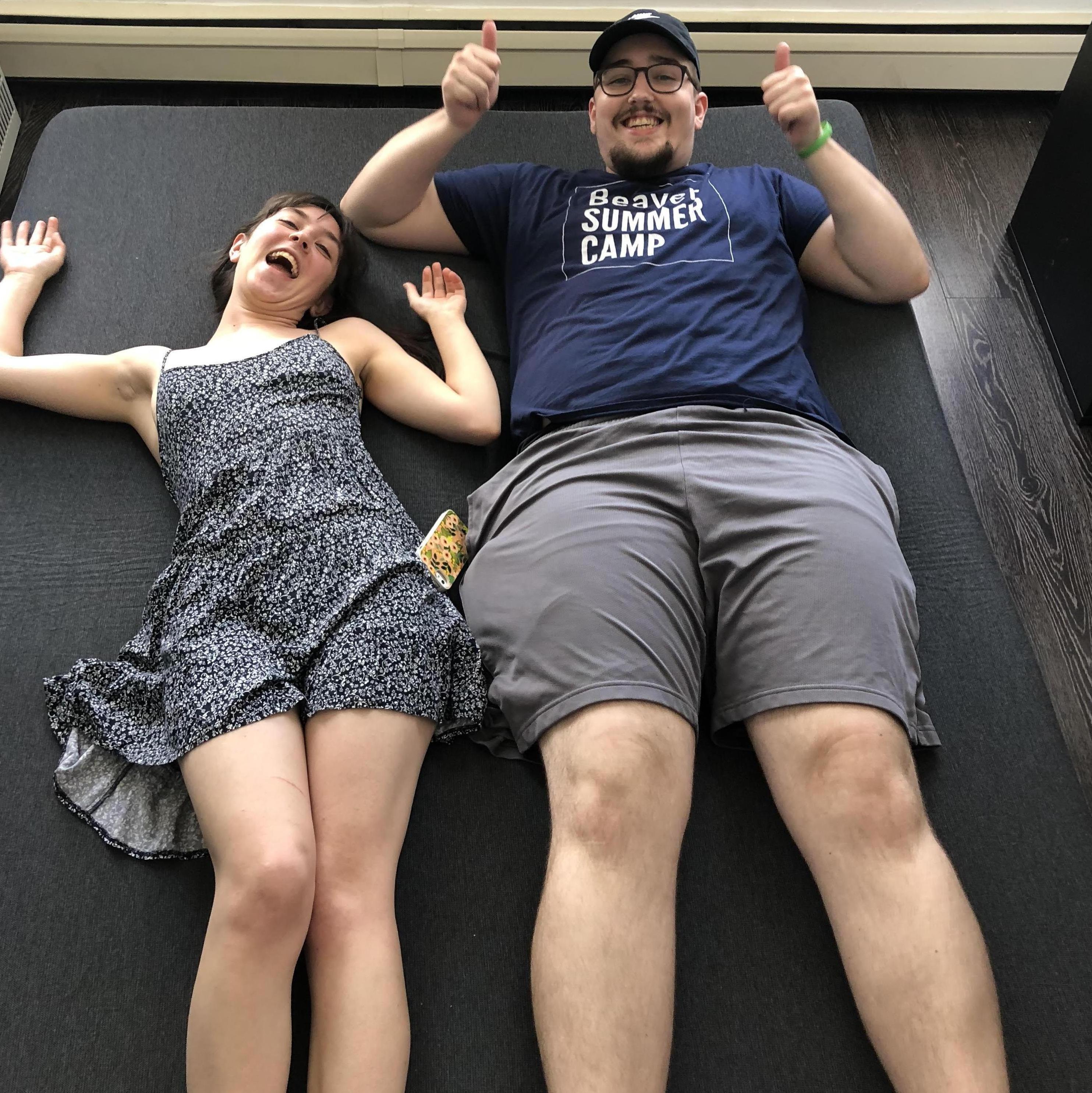 Maria and Jeff's move to Bed-Stuy in July 2018 also meant getting a queen-size mattress! Jeff was extremely excited.