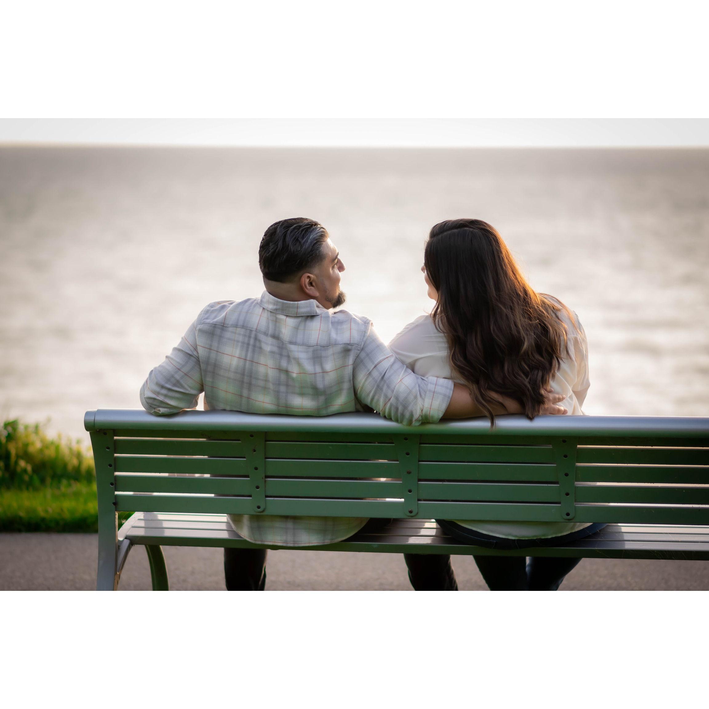 Views of Lake Michigan only 5 minutes away from our home.
Big thanks to our photographer for capturing this special moment! @shotkingphotograpphy