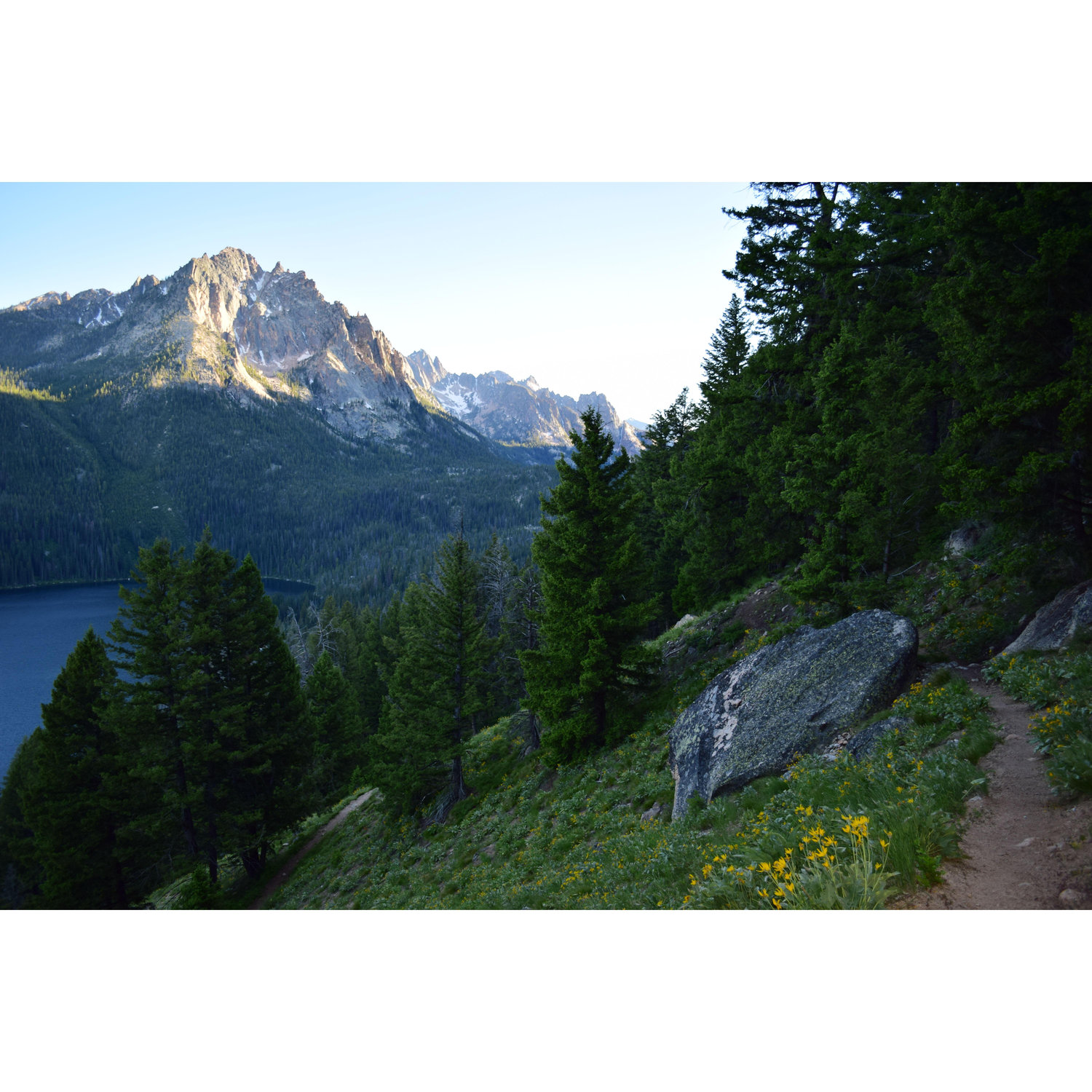 Hiking around redfish lake