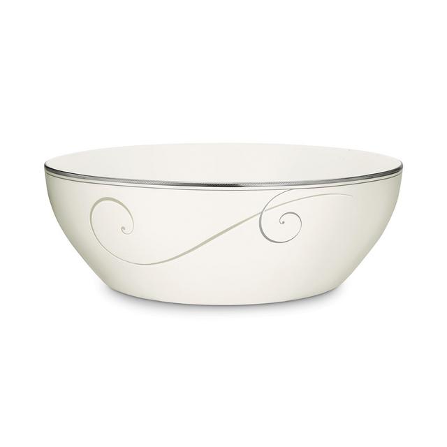 Noritake Dinnerware, Platinum Wave Round Vegetable Bowl