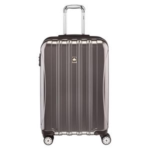 Delsey Luggage Helium Aero, Medium Checked Luggage, Hard Case Spinner Suitcase, Titanium