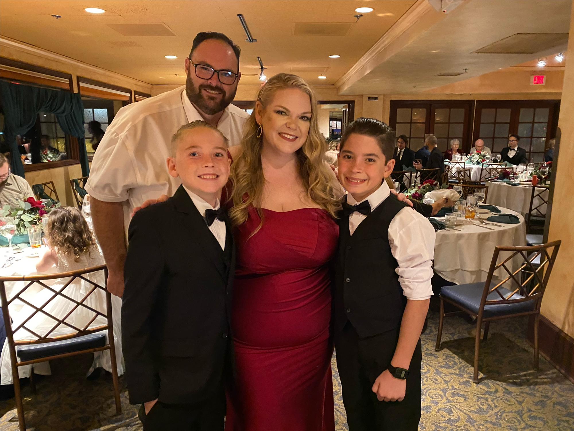 MOH and junior groomsman with Uncle Ben