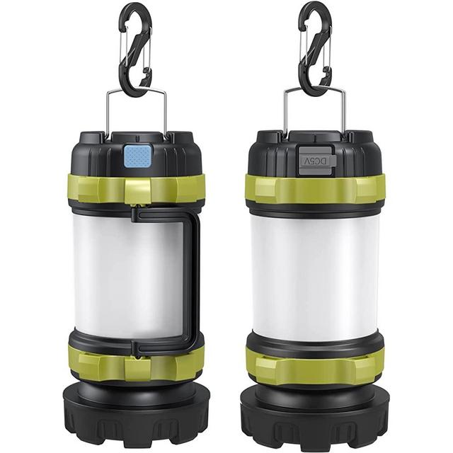 Camping Lantern Rechargeable , Alpswolf Camping Flashlight 4000 Capacity Power Bank,6 Modes, IPX4 Waterproof, Led Lantern Camping, Hiking, Outdoor Recreations, USB Charging Cable Included
