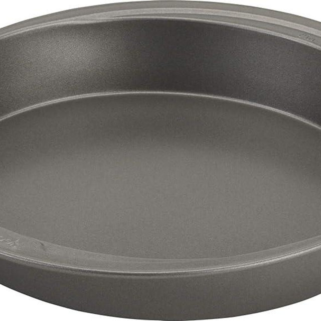 GoodCook Everyday Nonstick Steel Round Cake Pan, 9", Gray