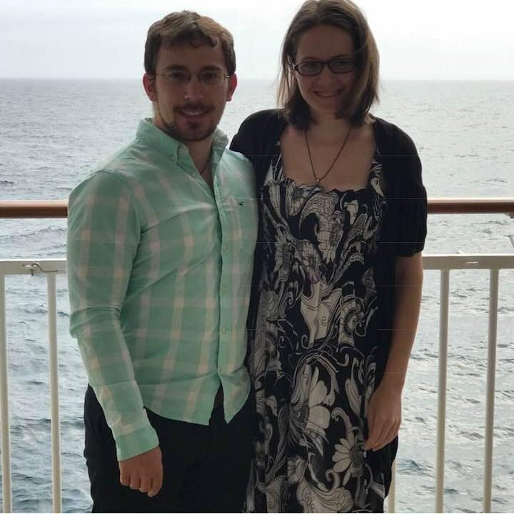I think you can see a pattern with us, most of our pictures have the ocean in the backround. This picture was taken on a cruise ship on return from a week long vacation.