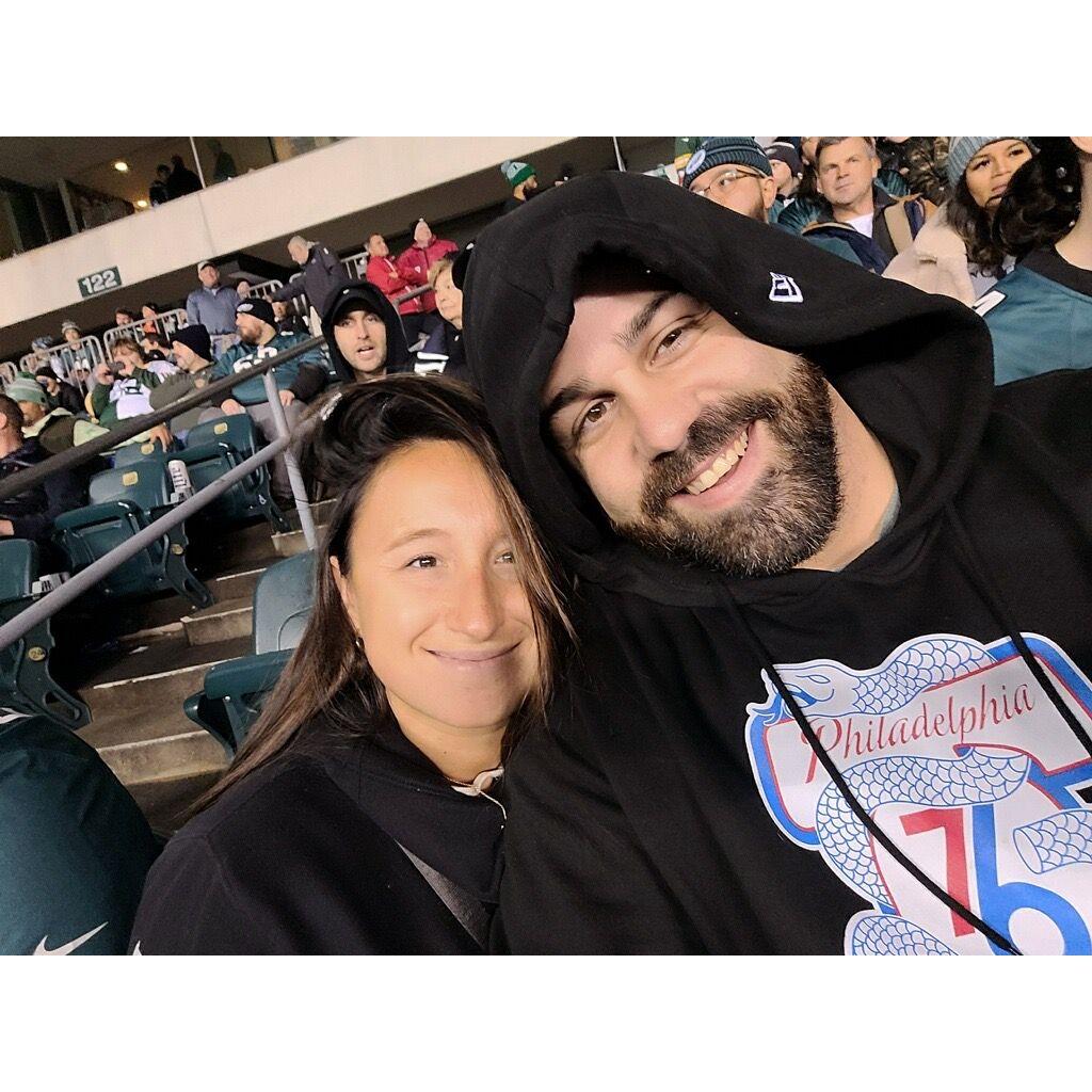 Our very first selfie... GO BIRDS!