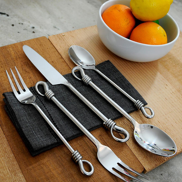 Gourmet Settings, Twist 20-Piece Flatware Set, Service for 4 | Zola