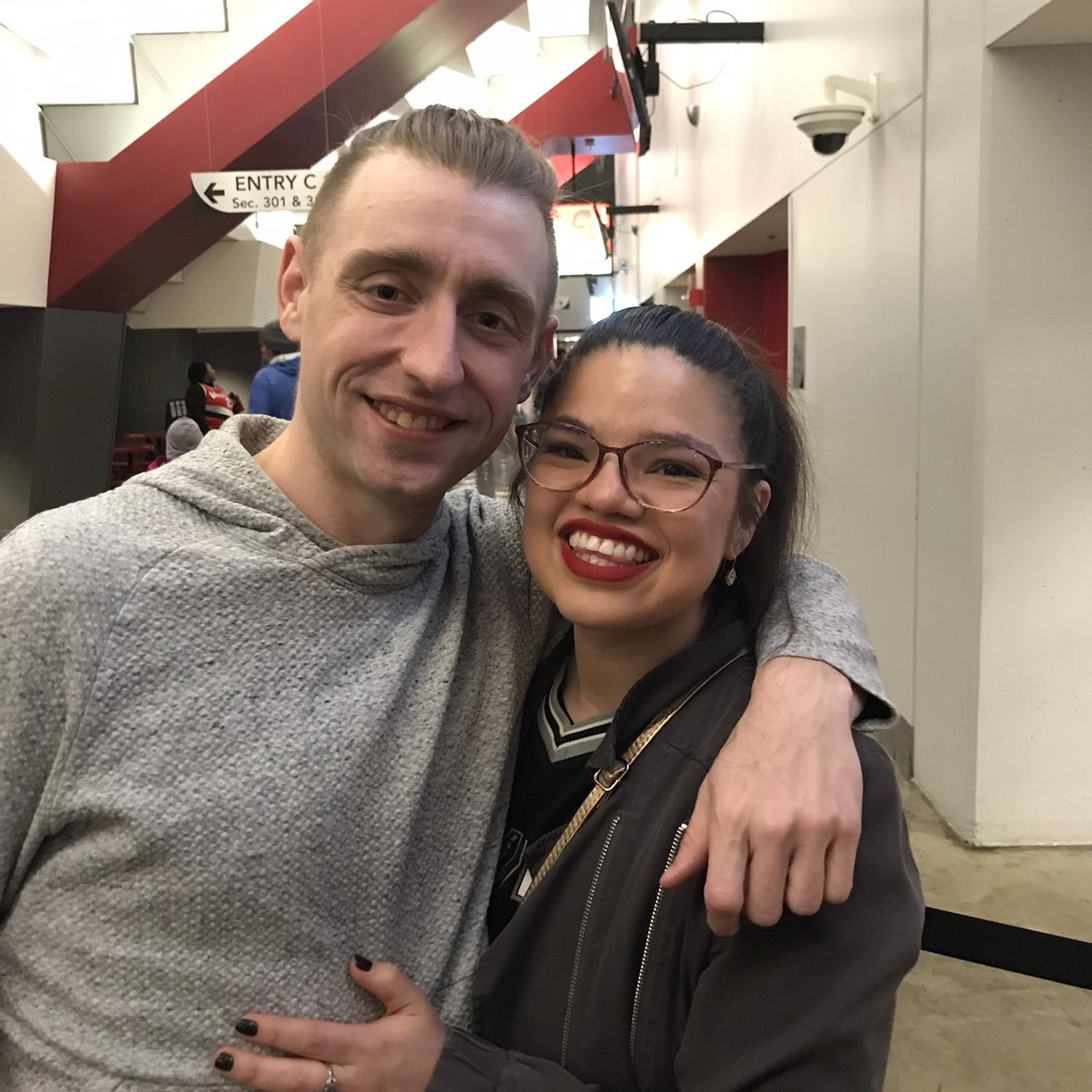 First Blazer game as a couple!