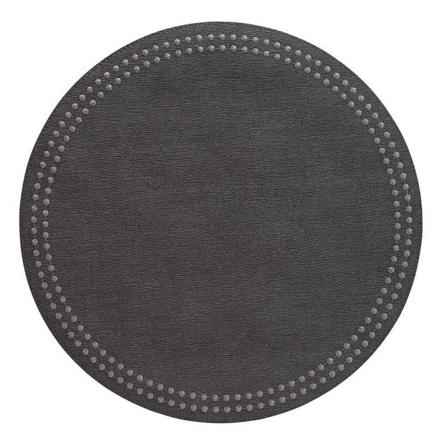 Bodrum Pearls Charcoal Gunmetal Mats Pack Of 4