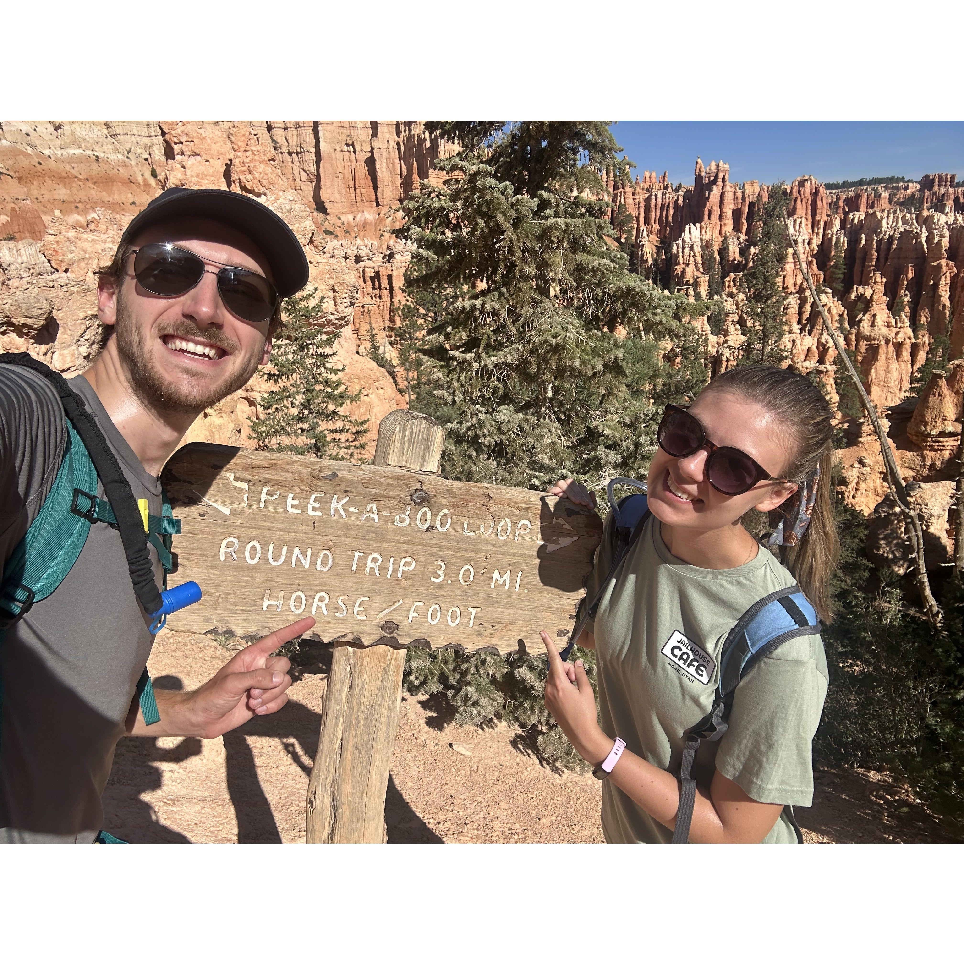 Hiking in Bryce Canyon!