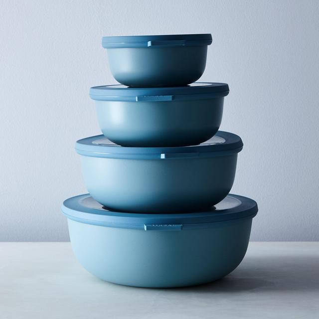 Microwavable Nested Storage Bowls - Color Nordic Denim