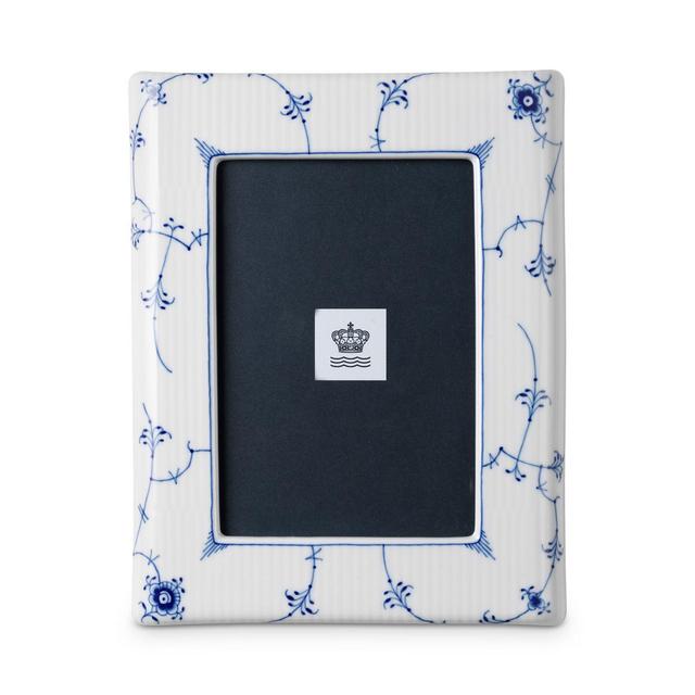 Royal Copenhagen Blue Fluted Plain Picture Frame, 4" x 6"