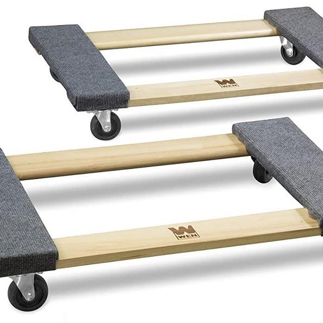 WEN 721830 1000 lbs. Capacity 18 in. x 30 in. Hardwood Movers Dolly (2-Pack)