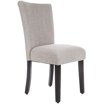 Gray Parsons Linen Chair