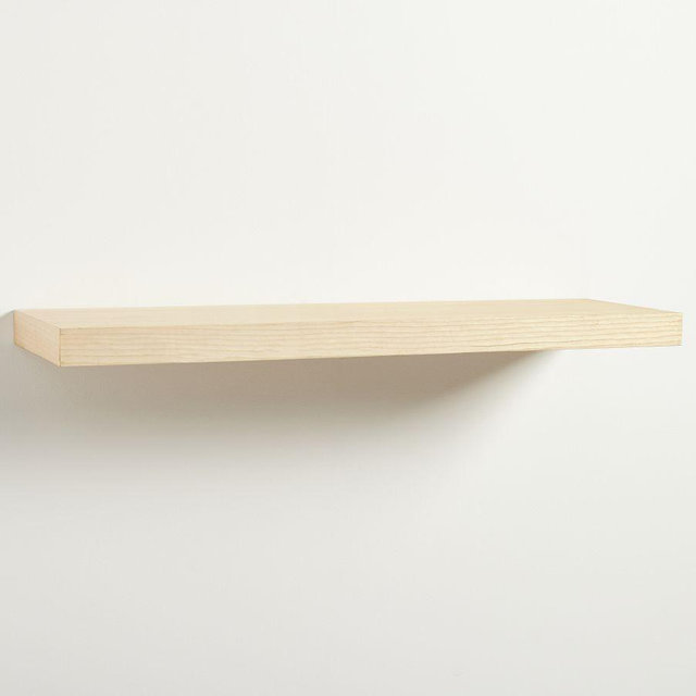 Brighton Floating Shelf, 48" x 14", White Ash