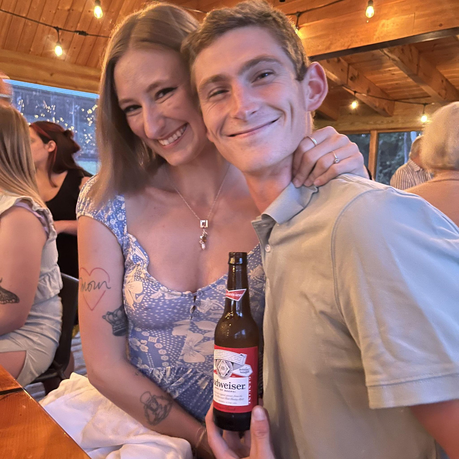 Summer 2023 - Chris pretending he's in a Budweiser commercial