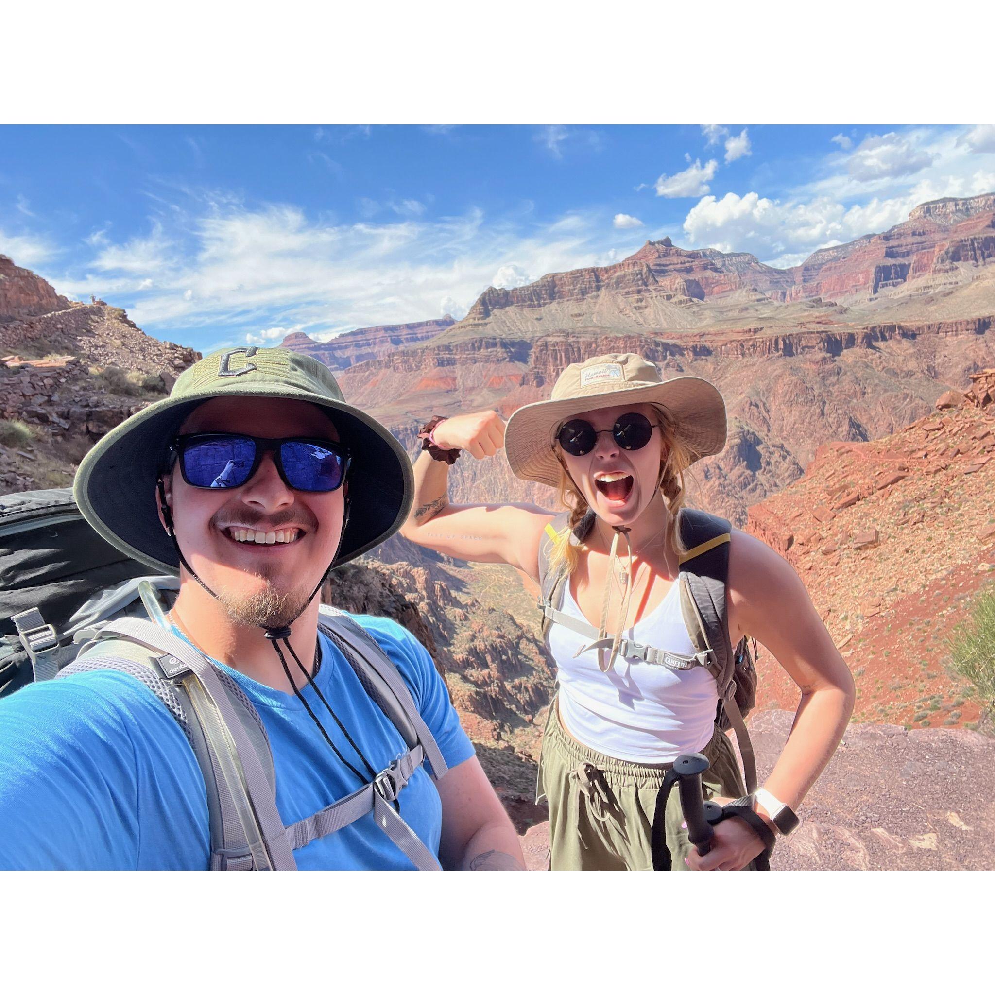 That time I made Kev carry all my stuff to the bottom of the Grand Canyon and back(: