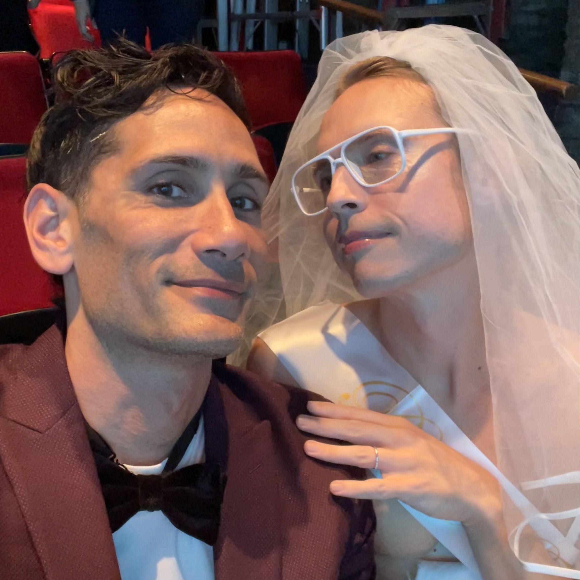The night we saw Merry Me and Lane wore a bride look