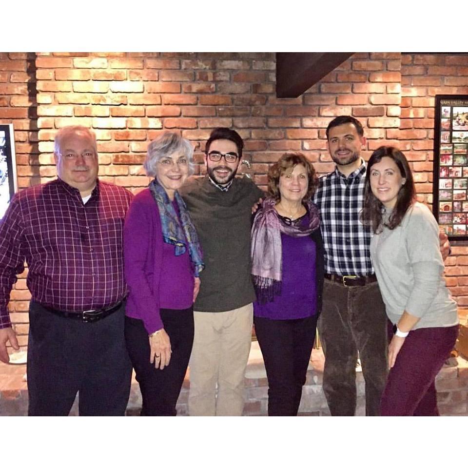Paul's Uncle, Aunt, Cousin, Mom, and us at our home - Thanksgiving 2016