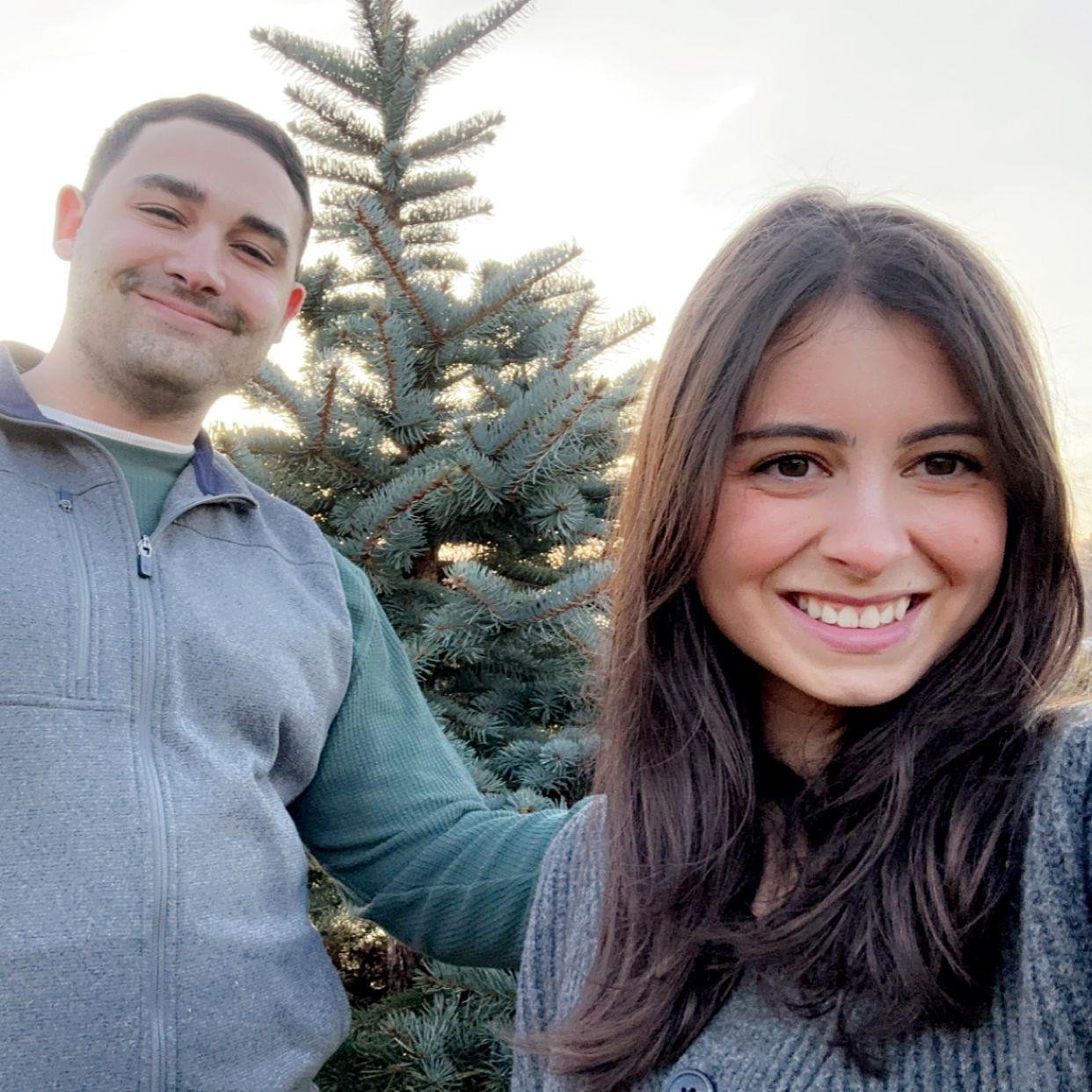 Winter 2023, cutting down our second Christmas tree