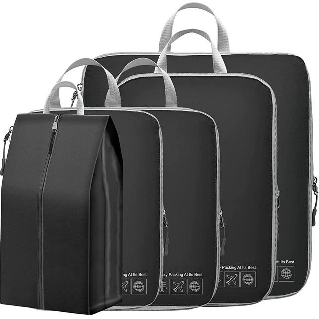 Compression Packing Cubes for Travel, Cambond Luggage Organizers Compression Cubes for Suitcases