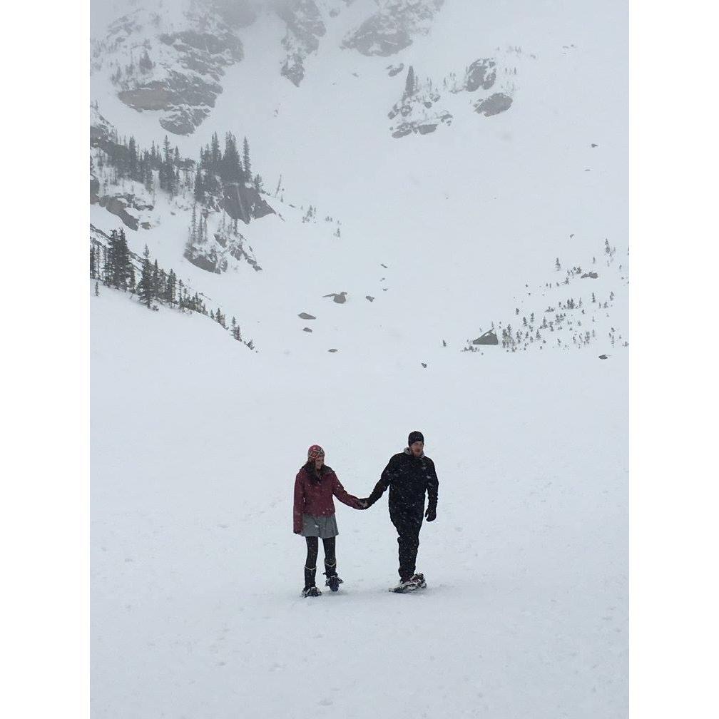 Snowshoeing in Rocky Mountain National Park, Colorado 2016