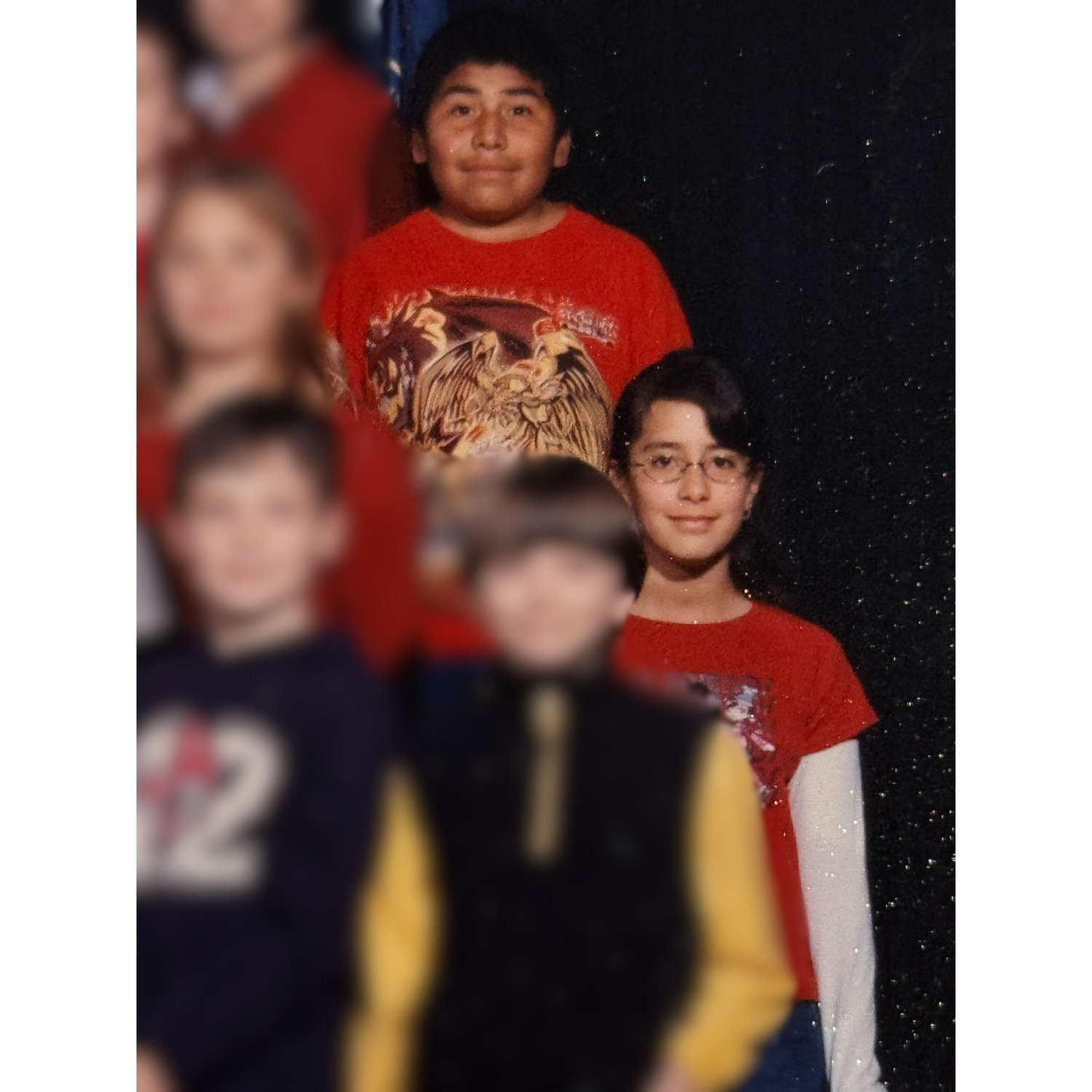 Little Miguel and Stacey in 5th grade