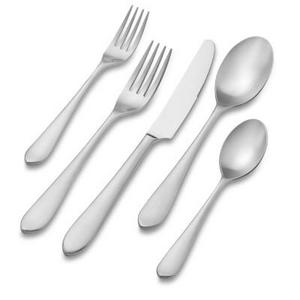 Flute Flatware, 5-Piece Flatware Place Setting