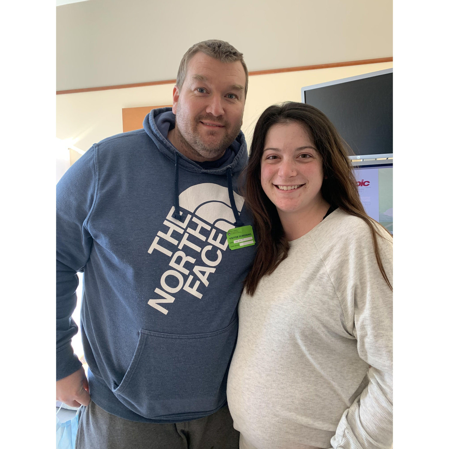 Our very last picture before baby boy came!