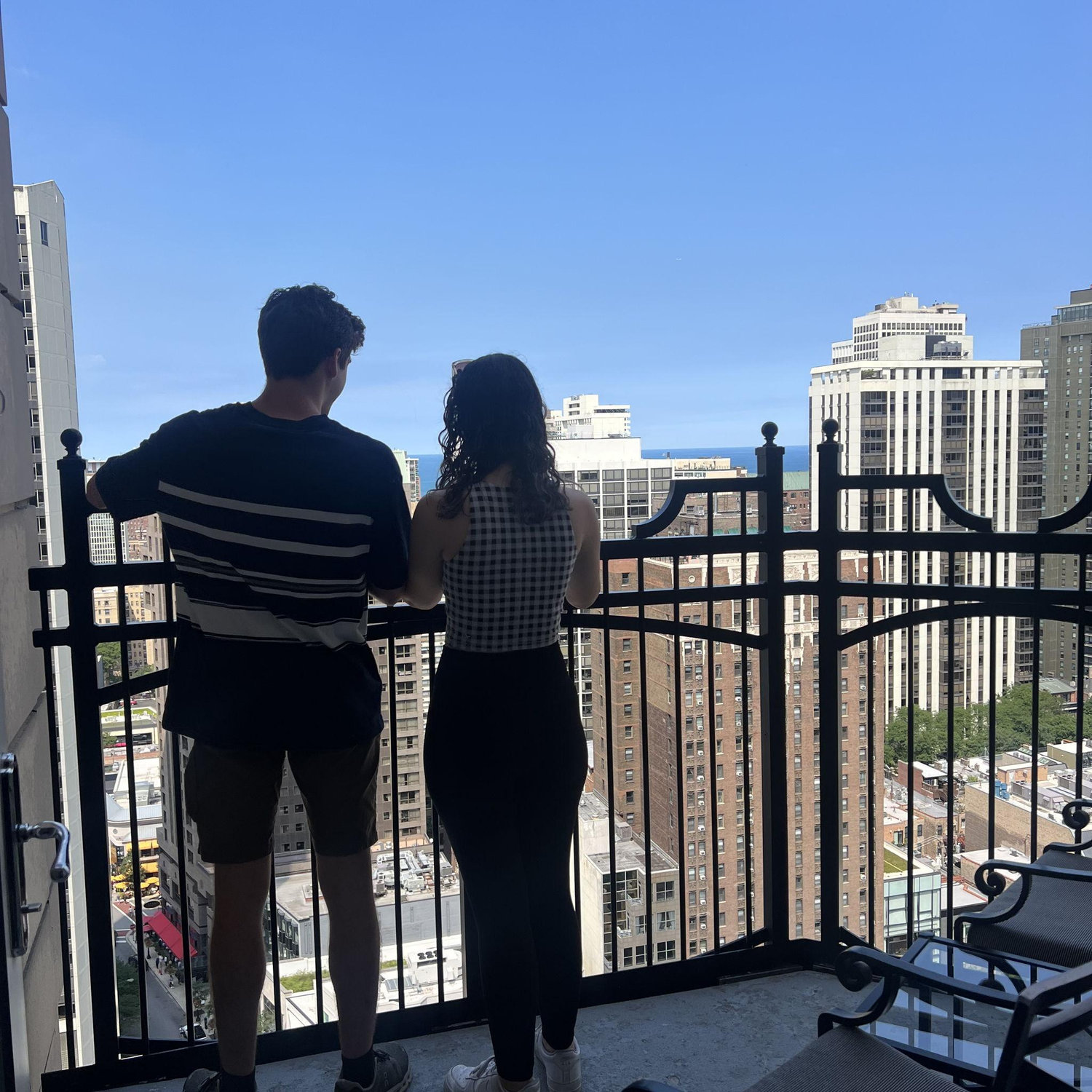 Hotel overlook in Chicago.