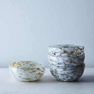 Glass Confetti Bowls (Set of 4)
