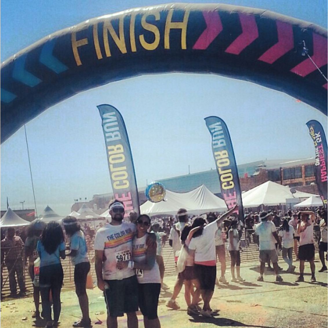 I hate running. But I did it for him.; Color Run, Queens, NY 2013