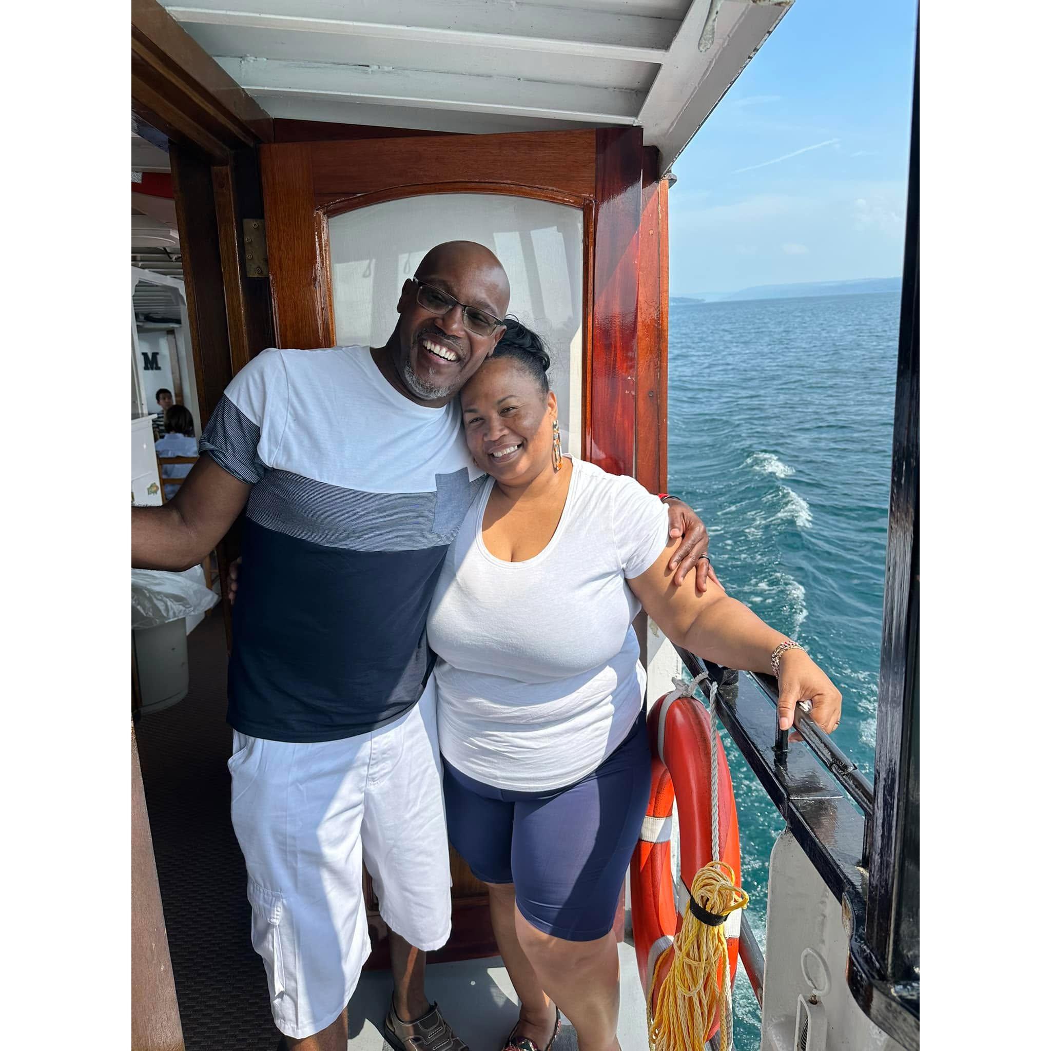 Touring Skaneateles Lake not far from Syracuse