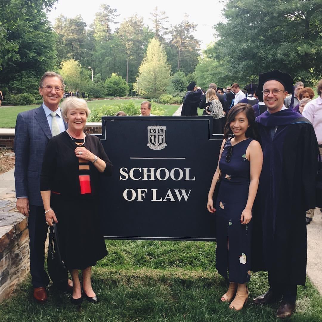Andrew's graduation from law school, 2016