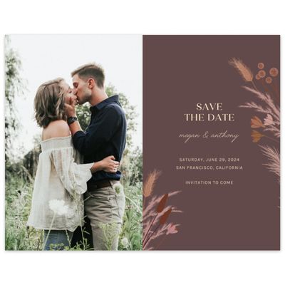 Chocolate, Brown Wedding Digital Save the Date - Brendlyn Photo