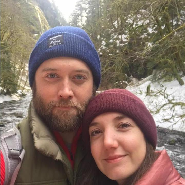 Enjoying a farewell winter hike in Oregon before moving to Colorado