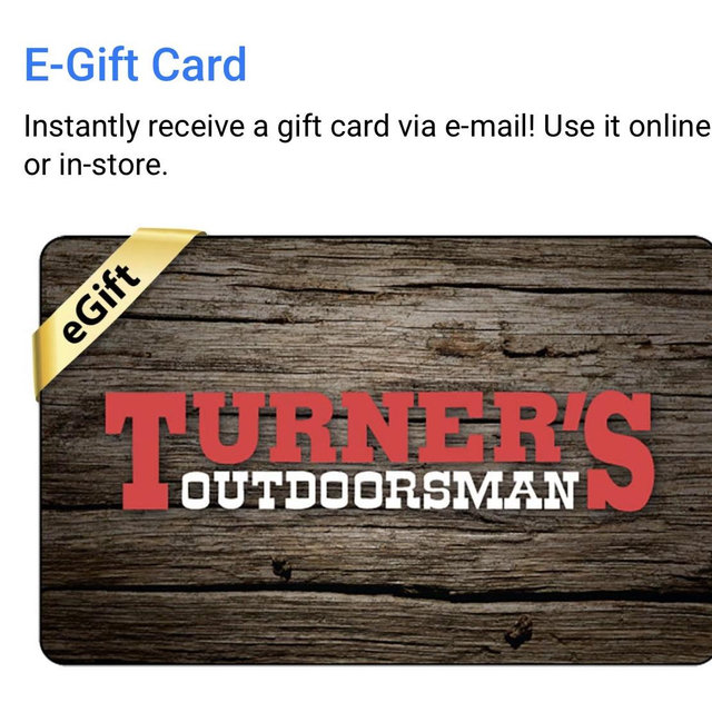 Turner’s Outdoorsman Gift Card