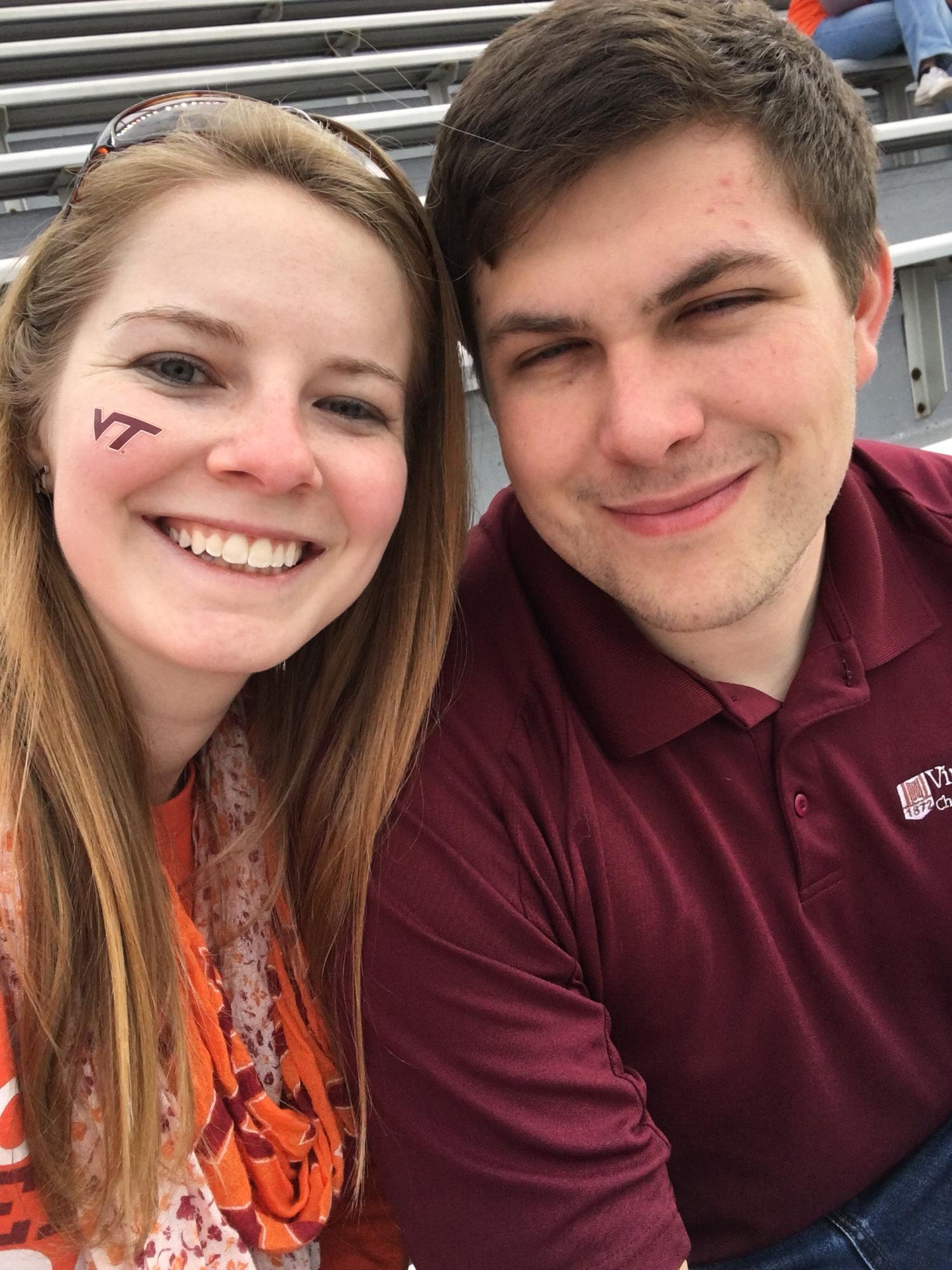 Game day after saying yes!!