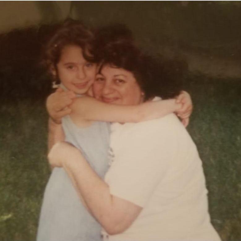 Liya with Grandma (aka Baba)