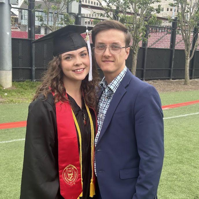 Hannah's college graduation in 2024